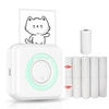 Alle-in-one Foto Drucker Multifunktions Tragbare Drucker Drahtlose Instant Mini Drucker Unterstützung BT Verbindung für Smartphone mit 11 papier Rollen 57mm Kompatibel mit iOS Android