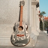 ALLGEMEINER SOUND Furnier-Akustikgitarre 41-Zoll-Vollformat-Folk-Gitarre Fichtenholzdecke Geschlossener Drehwirbel mit Gig Bag / Plektren / Truss Rod / Wischtuch für Jugendliche Erwachsene Anfänger Fortgeschrittene,  Walnussholzseite und -boden