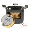 ALOCS Camping Outdoor-Geist Alkohol Burner Campingkocher Spiritus-Ofen Bracket Support Set