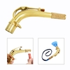 Alt Saxophon Sax Bend Hals Messing Material 24.5mm mit Reinigungstuch Korkfett Saxophon Zubehör