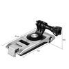 Aluminium Action Kamera Rucksack Schultergurt Clip Halterung Cliphalterung 360 ° drehbare 6-stufige Dicke CNC-Technologie mit Action Kamerahalterung