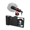 Aluminium Ally Smartphone Video Rig + Weitwinkel Makro Objektiv + Schrotflinte Mikrofon Telefon Drehkäfig Stabilizer Grip Objektiv Adapter System iPhone X 8 7 6 s plus für Samsung Galaxy Huawei