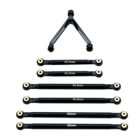 Aluminium Legierung Stange Link Upgrade Zubehör Kompatibel mit 1/24 Axial SCX24 90081 RC Auto
