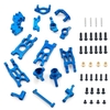 Aluminium Legierung Upgrade Teile Lenkung Tasse C Hub Träger Hinterachse Sitz Schaukel Arm Stoßdämpfer Platte Sets Ersatz für 1/18 HBX 18859 18858 18857 18856 RC Auto