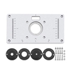 Aluminium Router Tisch Tischplatte für Trimmer Router DIY Holzbearbeitung Tischplatte mit Schrauben Router Tisch Montage Grundplatte ， 235 mm x 120 mm x 8 mm