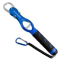 Aluminiumlegierung Angeln Lip Grabber Leichtes Greifwerkzeug Tragbarer Fischlippengriff mit Anti-verlorenem Seilskalenlineal