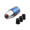 Aluminiumlegierung Bluing Universal Car Gear Schaltknauf Schalthebel mit Montageadaptern 5-Gang-Getriebe
