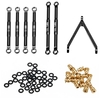 Aluminiumlegierung Gestänge Zugstangen-Gestänge-Set für 1/24 Axial SCX24 AXI90081 AXI00001 AXI00002 RC Auto Upgrade Teile
