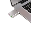 Aluminiumlegierung USB Externer Stereo Sound Adapter USB Audio Soundkarte Virtual 7.1 Mikrofon Konverter mit 3.5mm Klinke für Mac OSX Win 7/8 Android (Silber)