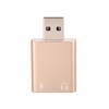 Aluminiumlegierung USB Externer Stereo Sound Adapter USB Audio Soundkarte Virtueller 7.1 Mikrofon Konverter mit 3.5mm Klinke für Mac OSX Win 7/8 Android