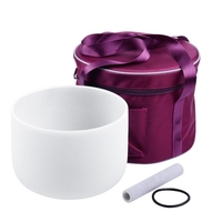 ammoon 10 Zoll G Note Crystal Singing Sound Bowl Set