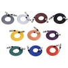ammoon 2m / 6.6ft XLR Stecker auf Buchse Kabelstecker für Mikrofonmixer Lautsprecherverstärker Equalizer,  10er Pack in 10 Farben