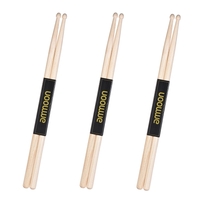 ammoon 3 Paar 5A Holz Drumsticks Drum Sticks Fraxinus Mandshurica Holz Drum Set Zubehör