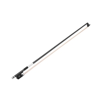 ammoon 4/4 Cello Violoncello Bogen Gut ausgewogene Kohlefaser Round Stick Ebenholz Frosch Weiß Rosshaar Cello Teile Zubehör