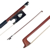 ammoon 4/4 Violine Geigenbogen Brasilholz Rundstab Leder Daumengriff Ebenholz Frosch Schachtelhalm Haar Ausgewogen