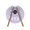 ammoon 5, 5 Zoll Mini Steel Zungentrommel 8 Noten C Key Handpan Drum Percussion Instrument mit chinesischem Tierkreismuster und Tasche Musikbuchschlägel (Hundemuster & Hellpurpurne Farbe)