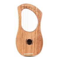 ammoon 7-saitige Lyre Harfe Lyres Terminalia Holz Saiteninstrument im alten Stil