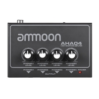 ammoon AHA04 Tragbarer 4-Wege-Kopfhörerverstärker Amp