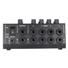 Ammoon AM-228 Ultra-kompakte Low Noise 8 Kanäle Metall Mono Stereo Audio Sound Mixer mit Netzteilkabel