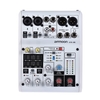 Ammoon AM-6R 8-Kanal-Soundkarte Digitaler Audio-Mixer Mischpult Eingebauter 48V Phantomspeisung Powered by 5V Power Bank mit Netzadapter USB-Kabel für die Aufnahme von DJ Network Live Broadcast Karaoke