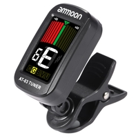 ammoon AT-03 Clip-on Tuner Farbe LCD Motorleinwand 360° Rotatable für Gitarre Bass Violine chromatische Ukulele Universal Exquisite Portable