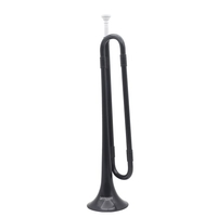 ammoon B Flat Bugle Cavalry Trompete Umweltfreundliche Kunststoff mit Mundstück für Band School Student