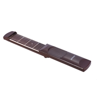 ammoon bewegliche Taschen-Akustikgitarre-Praxis-Werkzeug Gadget Chord Trainer 6 Schnur 4 Fret Modell Palisander Griffbrett Holzmaserung für Anfänger Learner
