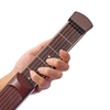 ammoon bewegliche Taschen-Akustikgitarre-Praxis-Werkzeug Gadget Chord Trainer 6 Schnur 6 Fret Modell Palisander Griffbrett Holzmaserung für Anfänger Learner