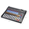 ammoon CT80S-USB 8 Kanal Digital Mikrofon Line Audio Mixer Mischkonsole mit 48V Phantomspeisung für Recording DJ Bühne Karaoke Musik Wertschätzung