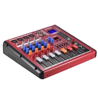Ammoon Digital BT 4-Kanal Mic Line Audio Mixer Mischpult für die Aufnahme DJ Bühne Karaoke Music Appreciation