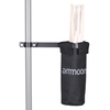 ammoon Drum Stick Halter Drumstick-Tasche 600D mit Aluminiumlegierung-Clamp für Drum Ständer