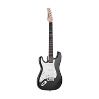 Ammoon E-gitarre Massivholz Paulownia Körper Ahorn Hals 21 Bünde 6 String mit Lautsprecher Pitch Rohr Gitarre Tasche Strap Plektren Linke Hand