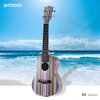 ammoon Färbte 24 "Acoustic Sopran-Ukulele Ukelele Uke Holz 18 Frets 4 Strings Okoume Hals Palisander Griffbrett Saiteninstrument Musical-Geschenk