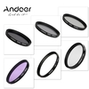 Andoer 52mm UV + KPL + FLD + ND (ND2 ND4 ND8) Fotografie Filter Kit Set Ultraviolett zirkular-polarisierende Fluoreszenz Neutral Dichte Filter für Nikon Canon Sony Pentax DSLRs