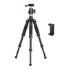 Andoer 53cm / 21 "Reise Portable Mini Tabletop Stativ mit Telefon Stativ + Kugelkopf Schnellwechselplatte