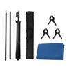 Andoer 5x2ft Green Screen Blue Screen Hintergrund Doppelseitiges Chromakey-Hintergrund-Fotografie-Kit mit 5x2ft T-förmigem Hintergrund,  verstellbarem Ständer 3 x Federklemmen