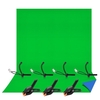 Andoer 6.6 * 9.8ft Fotostudio zweifarbiger Hintergrund Waschbarer Hintergrundbildschirm