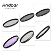 Andoer 72mm UV + CPL + FLD + ND(ND2 ND4 ND8) Fotografie Filter Kit Set UV Circular Polfilter fluoreszierende Graufilter Filter für Canon Nikon Sony Pentax DSLR-Kameras
