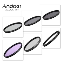 Andoer 72mm UV + CPL + FLD + ND(ND2 ND4 ND8) Fotografie Filter Kit Set UV Circular Polfilter fluoreszierende Graufilter Filter für Canon Nikon Sony Pentax DSLR-Kameras