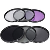 Andoer 77mm Lens Filter Kit UV + CPL + FLD + ND (ND2 ND4 ND8) mit Carry Pouch / Objektivdeckel / Objektivdeckel Halter / Tulip & Rubber Lens Hoods / Reinigungstuch