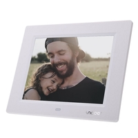 Andoer 8 Ultradünne HD TFT-LCD Digitaler Bilderrahmen Wecker MP3 MP4 Movie Player mit Remote Desktop