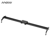 Andoer 80cm Videospur Slider Dolly Track-Schienenstabilisator Aluminiumlegierung für Canon Nikon Sony Kameras Camcorder Max Belastbarkeit 5kg Schwarz