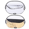 Andoer 90 * 60cm beweglicher Hand Oval zusammenklappbare 5in1 Multi-Reflektor mit Gold- / Sliver / Weiß / Schwarz / Transparent Farben für Fotostudio Fotografie