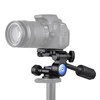 Andoer A-40 3-Wege-Kamera-Videokopf Aluminiumlegierung 360 ° Panoramischer fotografischer Dämpfkopf für Canon Nikon Sony für Stativ Monopod Slider Max. Laden Sie 5kg / 11Lbs