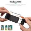 Andoer AD-05 Universal-Telefon-Stativhalterung Smartphone-Halterklemme mit rückseitigem Klappständer Kaltschuhhalterung 1/4 Zoll Gewinde für Smartphones Vlog Live-Streaming Videokonferenz Online-Unterricht