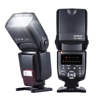 Andoer AD-560Ⅱ Universeller Blitz Speedlite On-Camera-Blitz GN50 mit einstellbarem LED-Fülllicht für Canon Nikon Olympus Pentax DSLR-Kameras