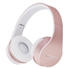 Andoer Über Ohr Wireless BT Headset mit Mikrofon 3, 5mm Wired Musik Kopfhörer Faltbare Stirnband TF Karte Slot FM Radio für handy PC Laptop (Rose Gold)