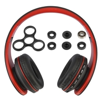 Andoer BT Kopfhörer drahtloser Stereo BT 4.1 Kopfhörer 3.5mm verdrahtete Kopfhörer MP3-Player TF Karte FM Radio Freisprecheinrichtung Gold + DIY Tri Fidget Spinner