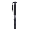 Andoer C-555 155cm / 5, 1ft Carbon Fibre Kamera Monopod Unipod Stick 6-teilig mit Tragetasche Max. Laden Sie 10kg / 22Lbs für Nikon Canon Sony A7 Pentax Camcorder Video Stuido Fotografie