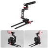 Andoer C-Form Video Fotografie Film-Herstellung Kamera Cage Halter mit Schnellwechselplatte 15mm Rods für Sony A7 A7R A7II ILDC für Canon Nikon DSLR-Kamera